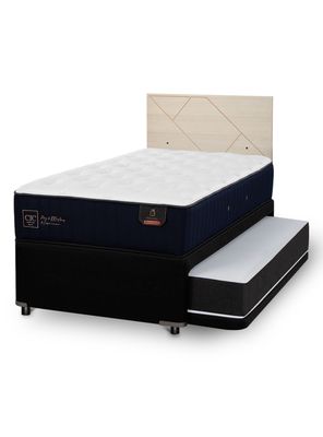 Diván Premium Black 1.5 Plazas Respaldo Villarrica Alpino