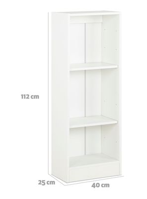 Imagen 2 del producto Librero Moscu 2 Repisas Blanco