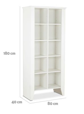 Imagen 2 del producto Librero Praga 8 Repisas Blanco