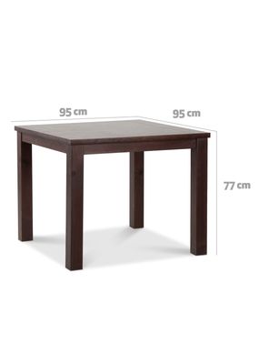 Imagen 2 del producto Juego Comedor Ñuble Cuadrado Chocolate 4 Sillas