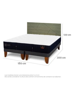 Imagen 2 del producto Cama Europea Premium King + Respaldo Villarrica Olivo