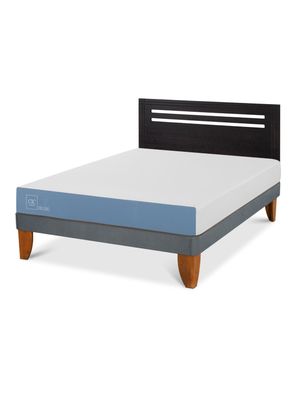 Cama Europea Excellence 2 Plazas x190 cm + Respaldo Múnich Negro