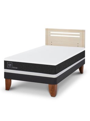 Imagen 1 del producto Cama Europea Ortopedic 1.5 Plazas + Respaldo Múnich Alpino