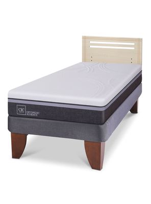 Cama Europea Ortopedic Advance 1.5 Plazas + Respaldo Múnich Alpino