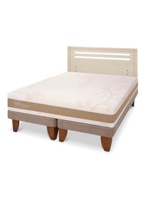 Cama Europea Rilassati Infinity 2 Plazas Base Dividida + Respaldo Munich Alpino