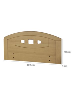 Imagen 2 del producto Respaldo Gales Mostaza 1 Plaza