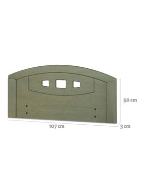 Imagen 2 del producto Respaldo Gales Olivo 1 Plaza