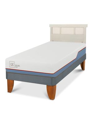 Imagen 1 del producto Cama Europea Excellence Plus 1.5 Plazas + Respaldo Dublín Alpino