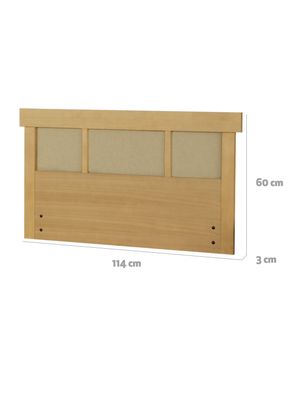 Imagen 2 del producto Respaldo Dublín Mostaza 1 Plaza