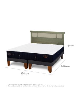 Imagen 2 del producto Cama Europea Premium King + Respaldo Dublín Olivo
