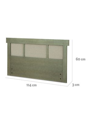 Imagen 2 del producto Respaldo Dublín Olivo 1 Plaza