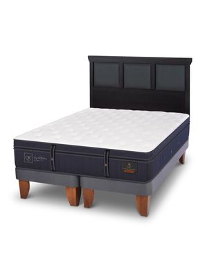 Imagen 1 del producto Cama Europea Grand Premium King + Respaldo Torino Negro