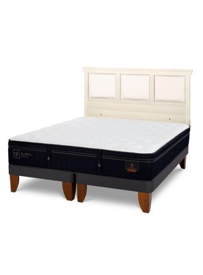 Cama Europea Súper Premium King + Respaldo Torino Alpino