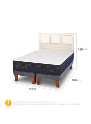 Imagen 2 del producto Cama Europea Grand Premium King + Respaldo Torino Alpino