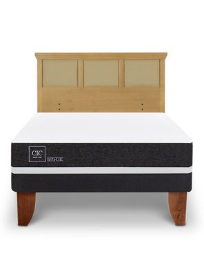 Imagen 2 del producto Cama Europea Ortopedic 2 Plazas + Respaldo Torino Mostaza