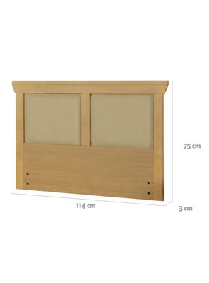 Imagen 2 del producto Respaldo Torino Mostaza 1 Plaza