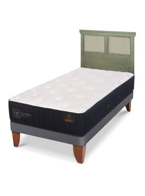 Imagen 1 del producto Cama Europea Premium 1.5 Plazas + Respaldo Torio Olivo