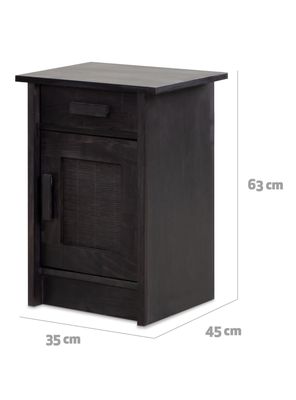 Imagen 2 del producto Velador Milán Derecho Negro