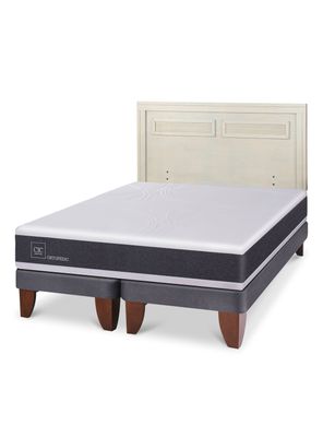 Imagen 1 del producto Cama Europea Ortopedic 2 Plazas Base Dividida + Respaldo Milán Alpino