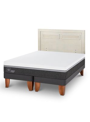 Cama Europea Ortopedic Advance King + Respaldo Milán Alpino