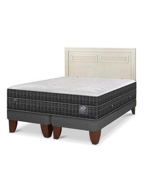 Cama Europea Lux King + Respaldo Milán Alpino