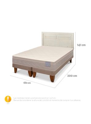 Imagen 2 del producto Cama Europea Rilassati King + Respaldo Milan Alpino
