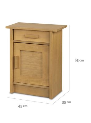 Imagen 2 del producto Velador Milán Derecho Mostaza