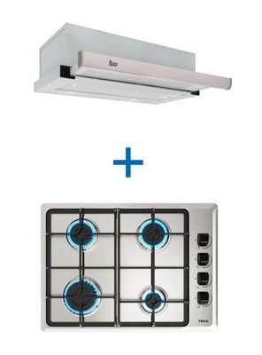 Kit Empotrable Encimera Gas HLX540 BUT + Campana TL 6310 INOX