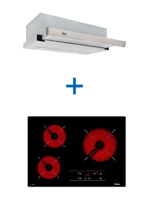 Kit Empotrable Encimera Vitro TB 5303 + Campana TL 6310 INOX
