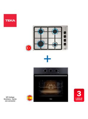 Imagen 2 del producto Kit Horno Empotrable HSB-610 BK Negro + Encimera HLX-540 BUT