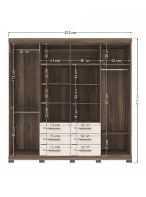 Imagen 2 del producto Clóset Liverpool 6 Cajones 8 Puertas