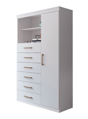 Cómoda Maraba 1 Puerta 6 Cajones