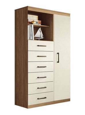 Cómoda Maraba 7 Cajones 1 Puerta Jatoba Arena