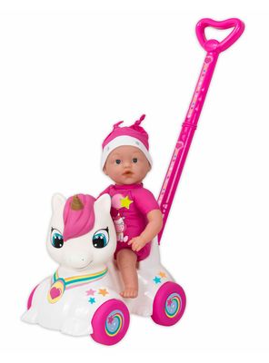 Muñeca de Cuerpo Blando 37 cm + Corepasillos Unicornio