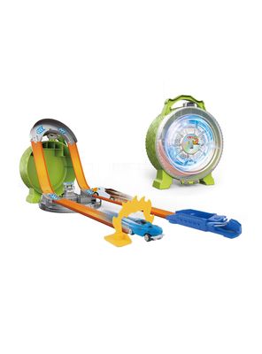 Autopista 2 en 1 con Luces Set de 18 Piezas Verde