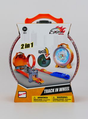 Imagen 2 del producto Autopista 2 en 1 con Luces Set de 18 Piezas Naranjo