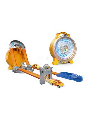 Autopista 2 en 1 con Luces Set de 18 Piezas Naranjo