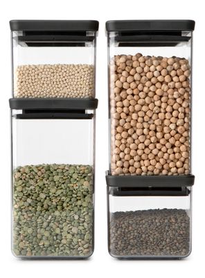 Imagen 2 del producto Juego de 4 Contenedores Cuadrados Tasty Plástico