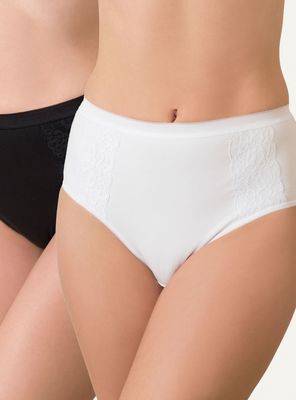 Pack 2 Calzón Alto de Algodón 23998