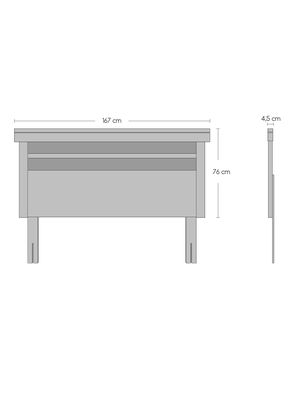 Imagen 2 del producto Cama Europea Bamboo Base Dividida 2 Plazas + Set Mallorca