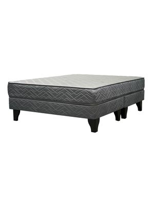 Cama Europea Apolo Black 2 Plazas Base Dividida