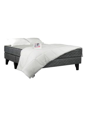 Imagen 1 del producto Cama Europea Apolo Black 2 Plazas Base Dividida + Textil