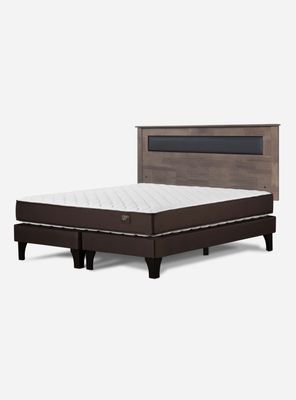 Cama Europea Ergo T 2 Plazas Base Dividida Respaldo Ferrara