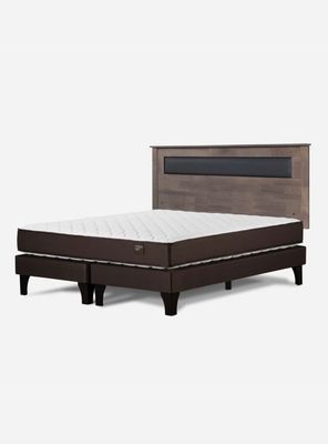 Cama Europea Ergo T King + Respaldo Ferrara