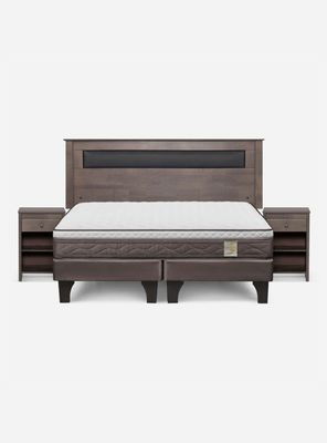 Imagen 2 del producto Cama Europea New Style 4 Plus King + Respaldo + Velador