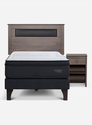 Imagen 2 del producto Cama Europea Tempo 1.5 Plazas + Set Muebles Ferrara