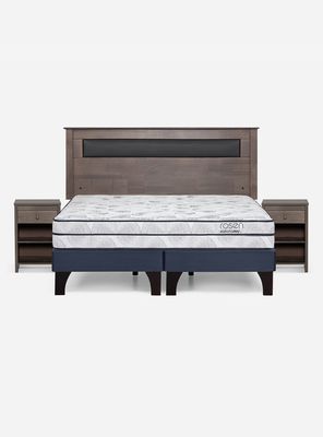 Imagen 2 del producto Cama Europea Autonomy 2 Plazas Base Dividida + Respaldo + Veladores