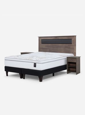 Cama Europea Art 4 King + Set Muebles Ferrara