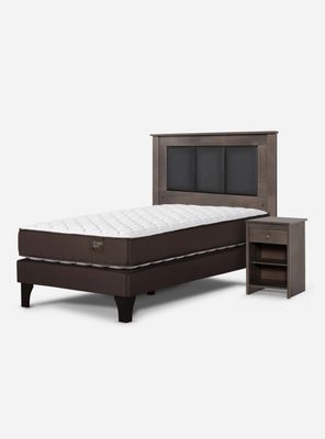 Cama Europea Ergo T 1 Plaza + Set Muebles