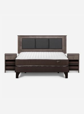 Imagen 2 del producto Cama Europea Ergo T 2 Plazas + Respaldo + Veladores